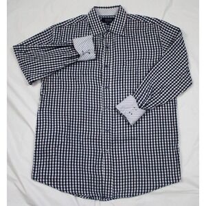 Bogari Mens Long Sleeve Button Front Flip‎ Cuff Shirt Size Small